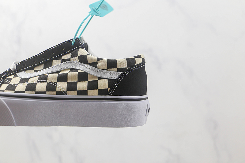 Old Skool Stackform Checkerboard Black/White/Black 7