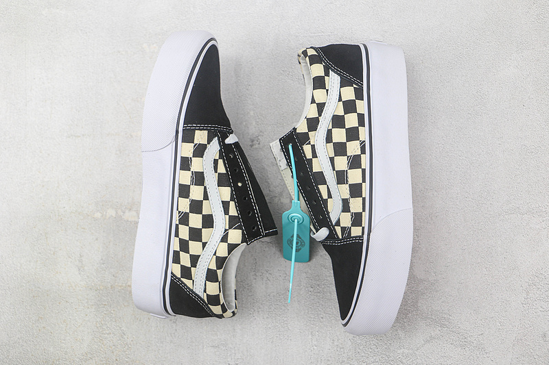 Old Skool Stackform Checkerboard Black/White/Black 11