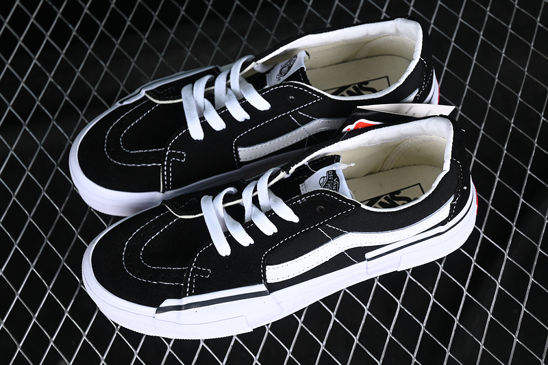 Sk8 Low White/Black 25