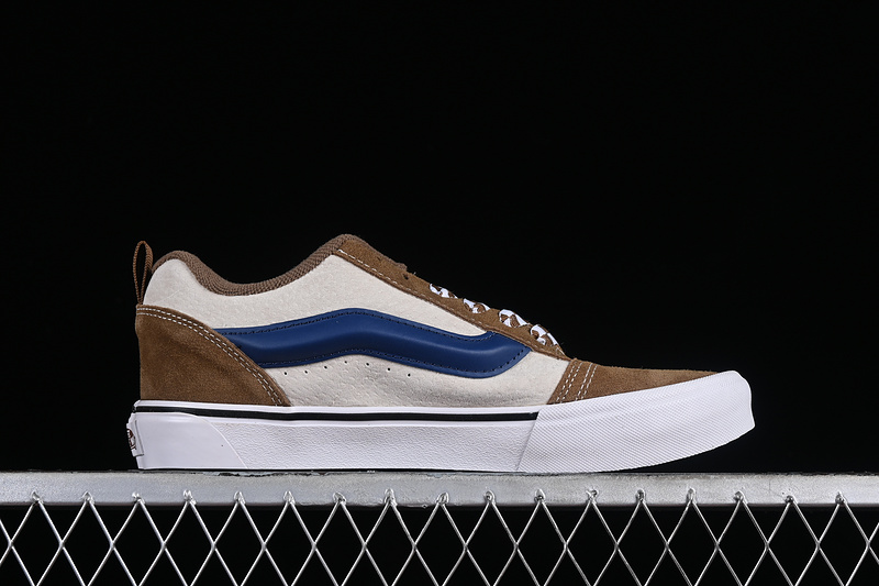 Vans Classics Knu Skool White/Brown/Blue 3