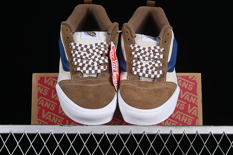 Vans Classics Knu Skool White/Brown/Blue 5