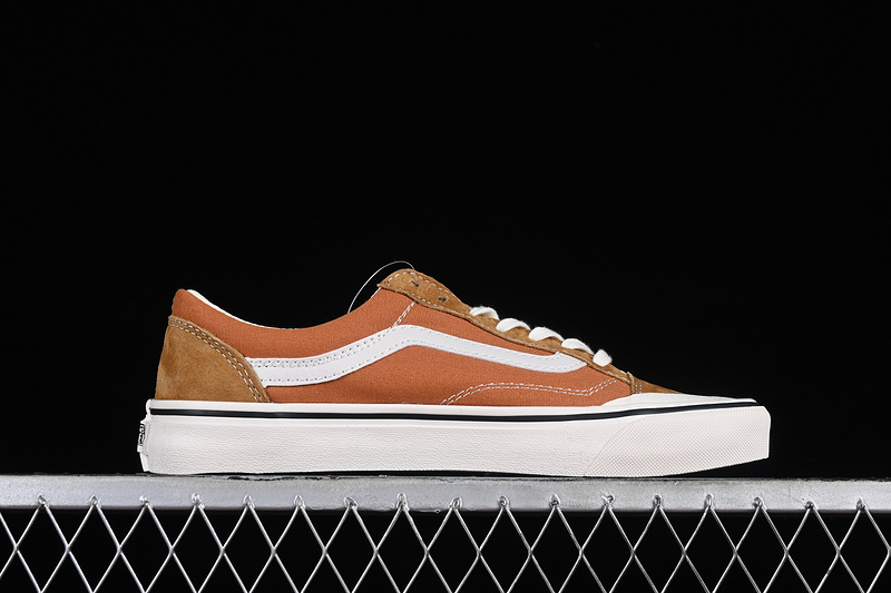 Vans Old Skool Reissue 136 White/Brown/Orange 13