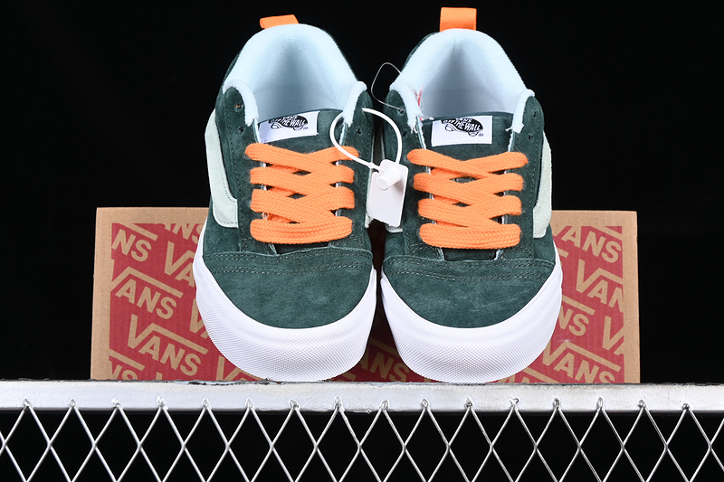 Vans Knu Skool White/Orange/Green 3