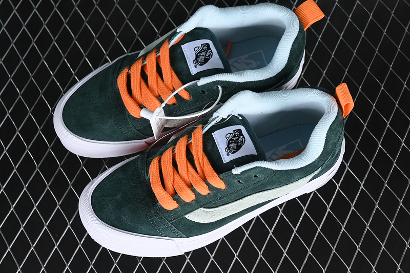 Vans Knu Skool White/Orange/Green 13