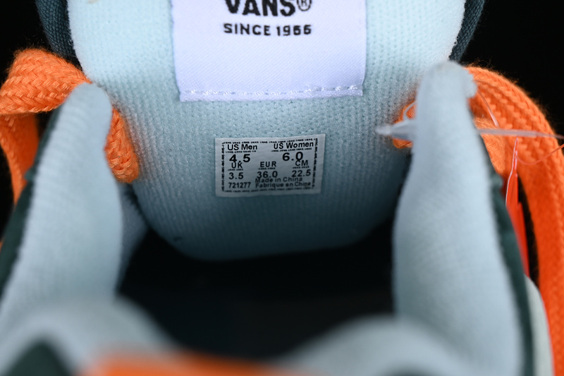 Vans Knu Skool White/Orange/Green 15