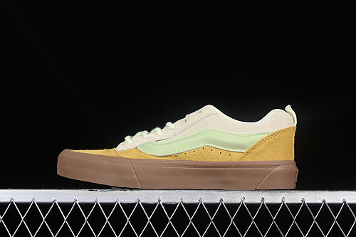 Vans Classics Knu Skool Grey/Yellow/Green 5