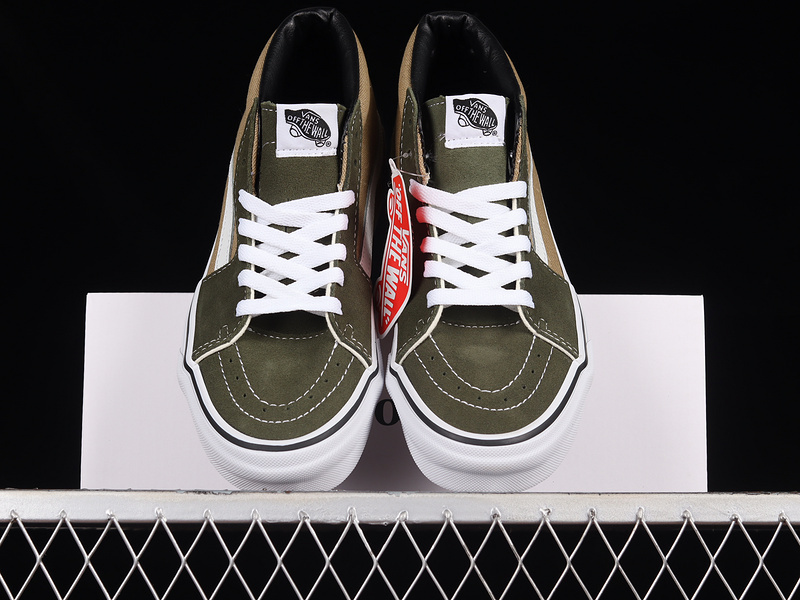 Jjjjound X Sk8-Mid Vault Lx Green/Light Brown/White 7