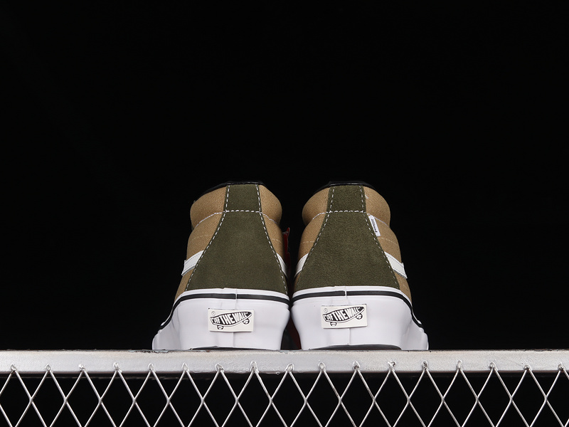 Jjjjound X Sk8-Mid Vault Lx Green/Light Brown/White 15