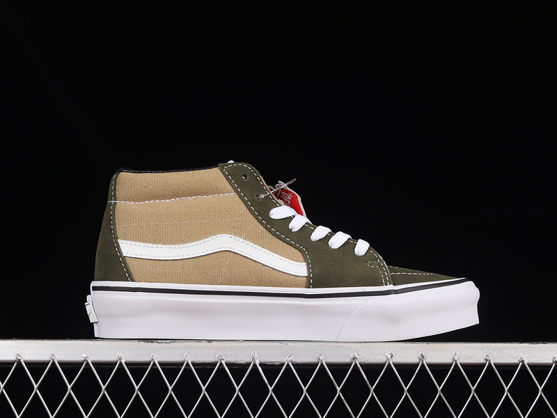 Jjjjound X Sk8-Mid Vault Lx Green/Light Brown/White 19