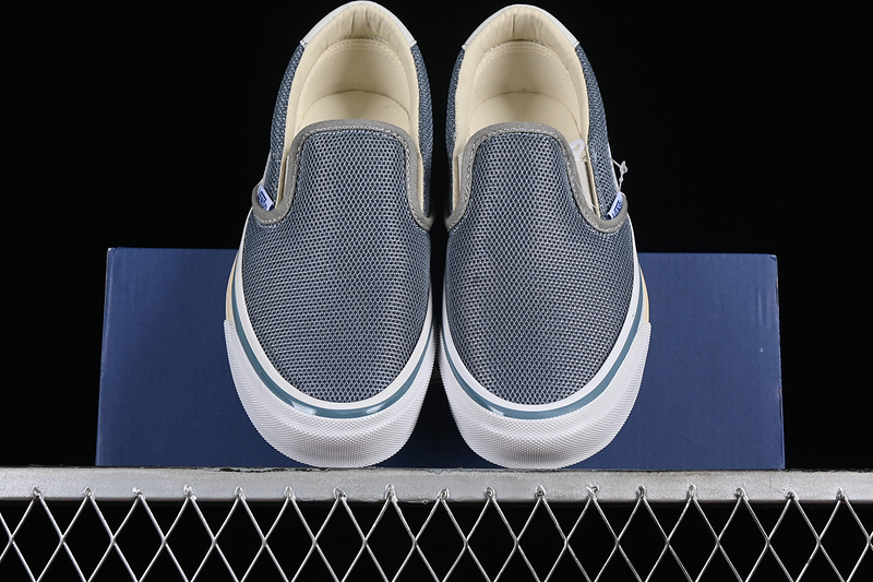 Vans Tdc Tokyo Design Collective Old Skool Slip-On Premium White/Grey/Blue 13