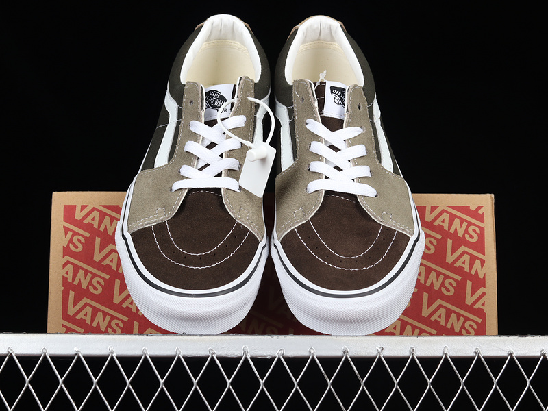 Sk8-Low Reissue S Dark Brown/White/Khaki 17