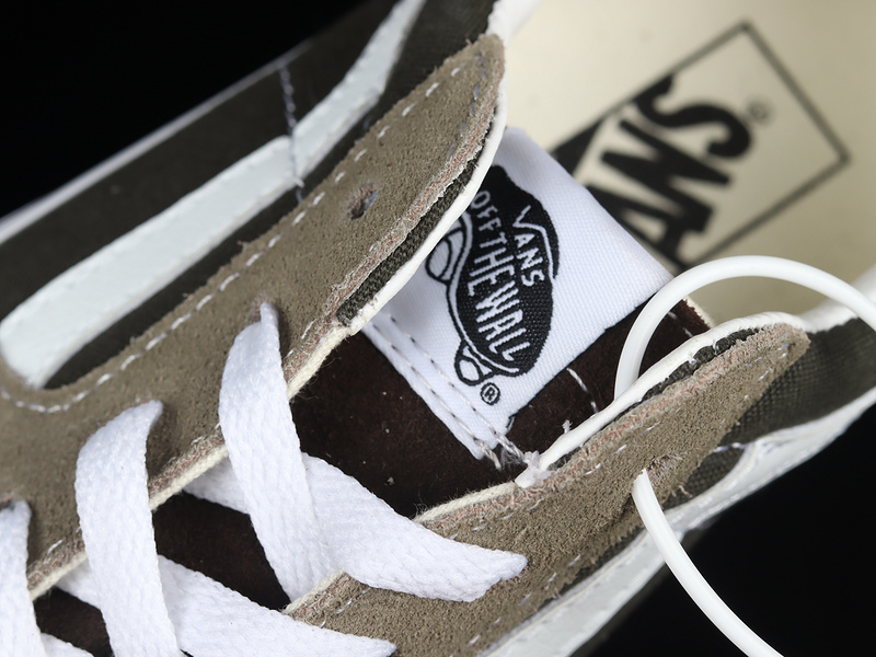 Sk8-Low Reissue S Dark Brown/White/Khaki 21