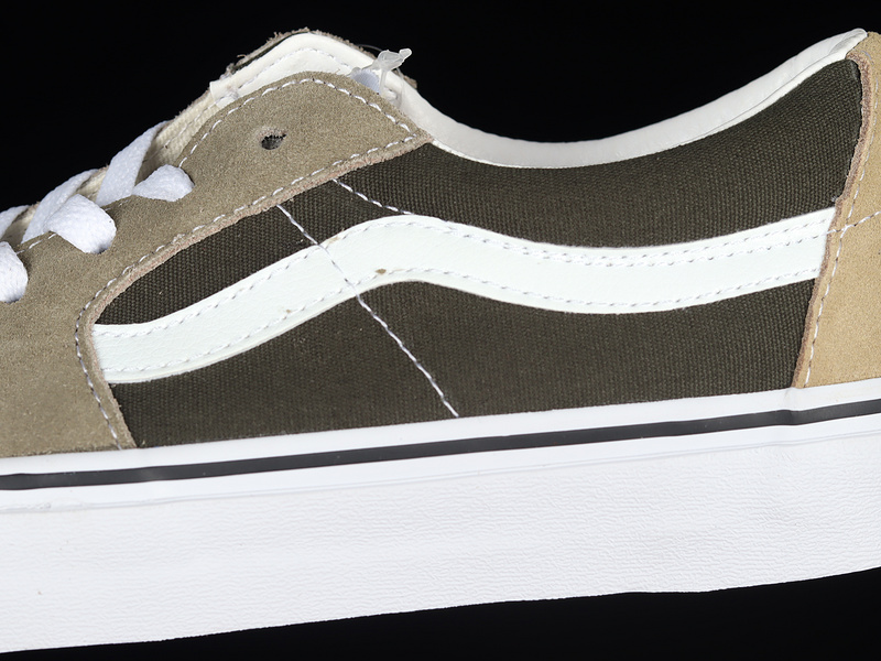 Sk8-Low Reissue S Dark Brown/White/Khaki 23