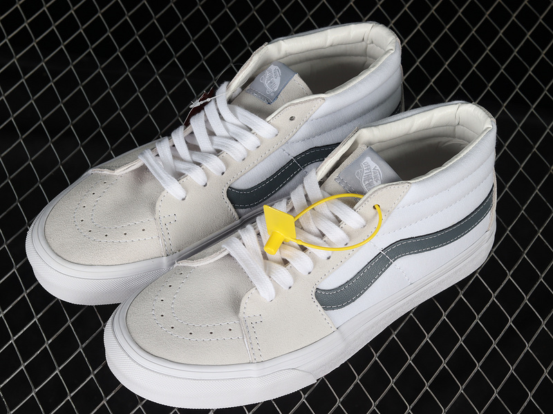 Sk8-Mid Light Grey/White/Grey 9