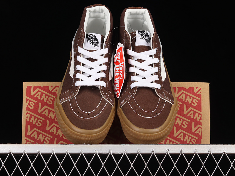 Sk8 Mid Reissue Dark Brown/Dark Brown/White 19