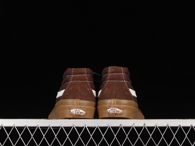 Sk8 Mid Reissue Dark Brown/Dark Brown/White 25