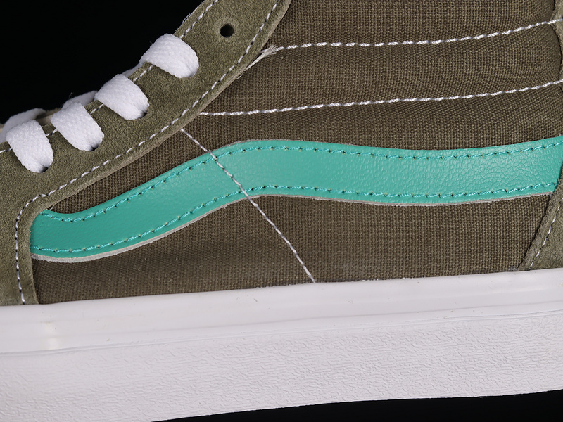 Sk8 Mid Reissue Deep Lichen Green/White 9