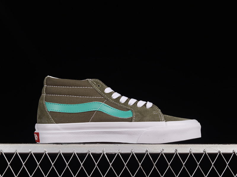 Sk8 Mid Reissue Deep Lichen Green/White 11