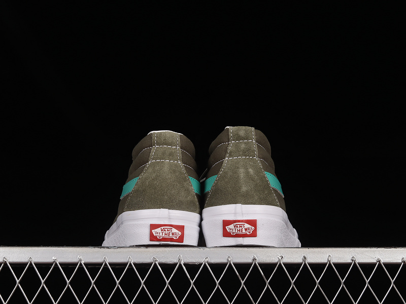 Sk8 Mid Reissue Deep Lichen Green/White 17