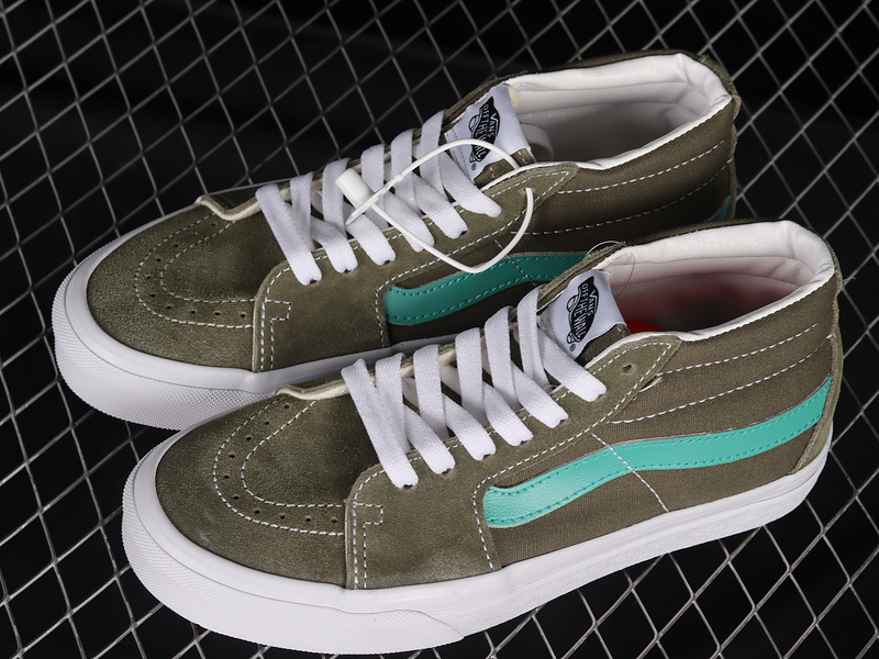 Sk8 Mid Reissue Deep Lichen Green/White 25