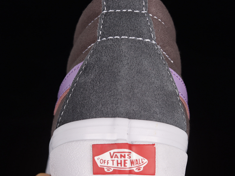 Sk8 Mid Reissue Shoes Grey/Purple/White 3