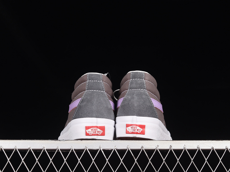 Sk8 Mid Reissue Shoes Grey/Purple/White 5