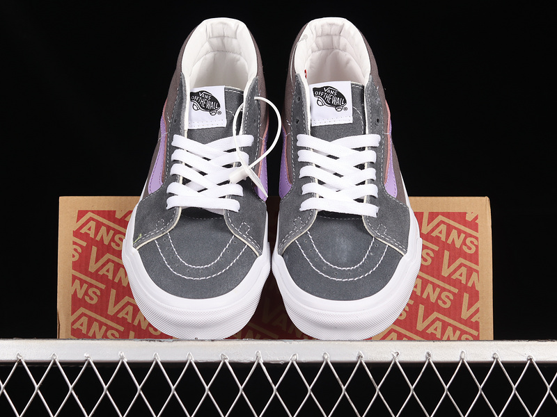 Sk8 Mid Reissue Shoes Grey/Purple/White 9