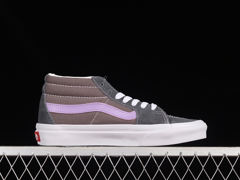 Sk8 Mid Reissue Shoes Grey/Purple/White 15