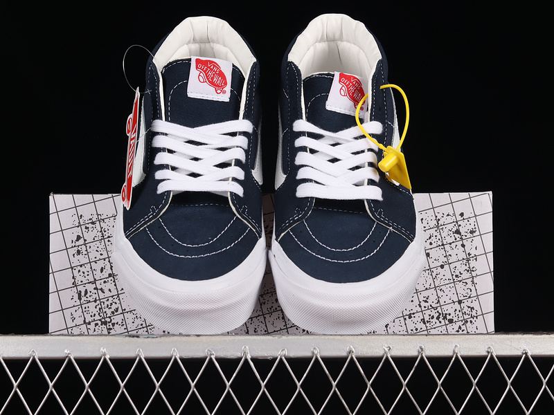 Vault Og Sk8-Mid Lx Navy Blue/White 5