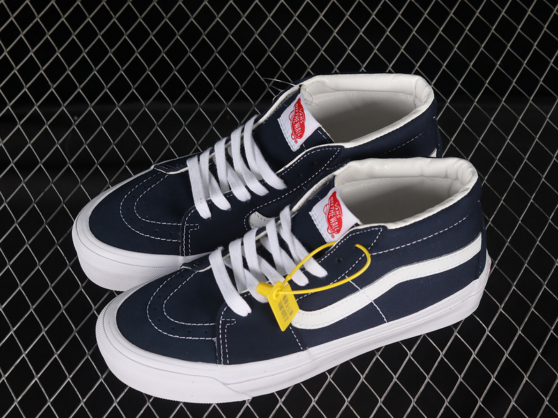 Vault Og Sk8-Mid Lx Navy Blue/White 11