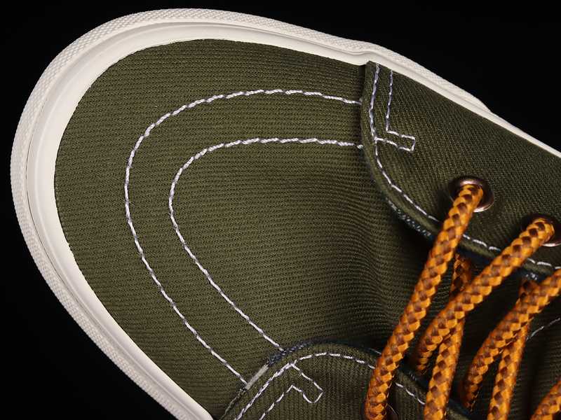 Sk8-Hi Tapered Dark Green/White/Orange 5