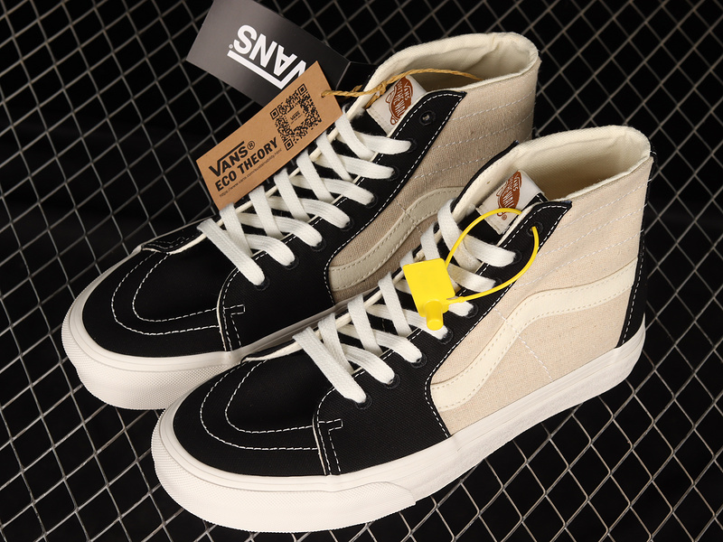 Sk8-Hi Tapered Shoes Black/Light Khaki/White 13