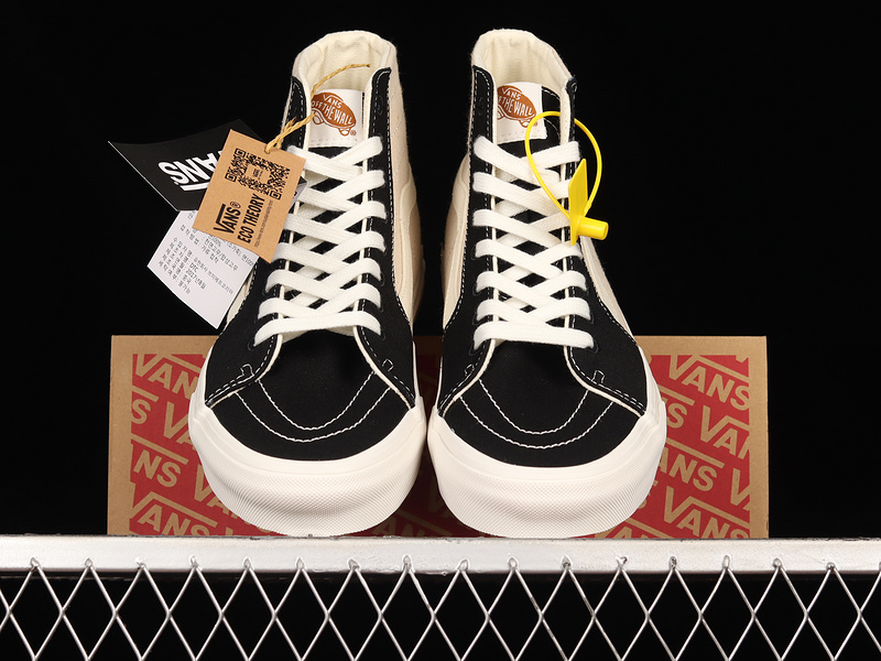 Sk8-Hi Tapered Shoes Black/Light Khaki/White 25