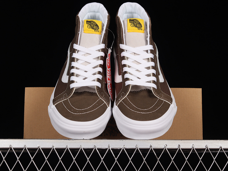 Ua Sk8-Hi Reissue Vr3 Lx Butternut Dark Brown/White/Dark Brown 15