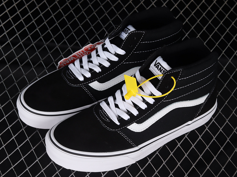 Ward Sk8-High Suede Canvas Black/Black/White 21