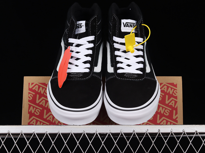 Ward Sk8-High Suede Canvas Black/Black/White 23