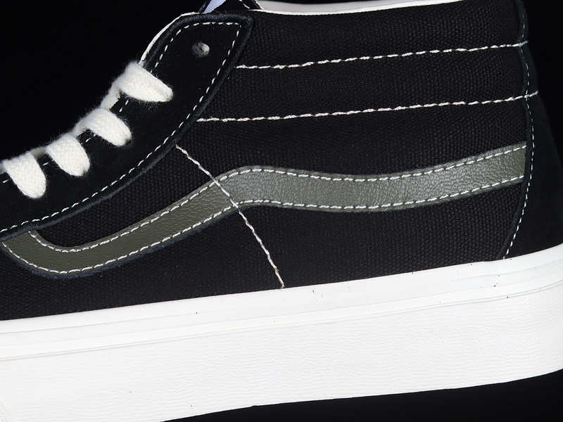 Sk8-High Black/Olive Green/White 11