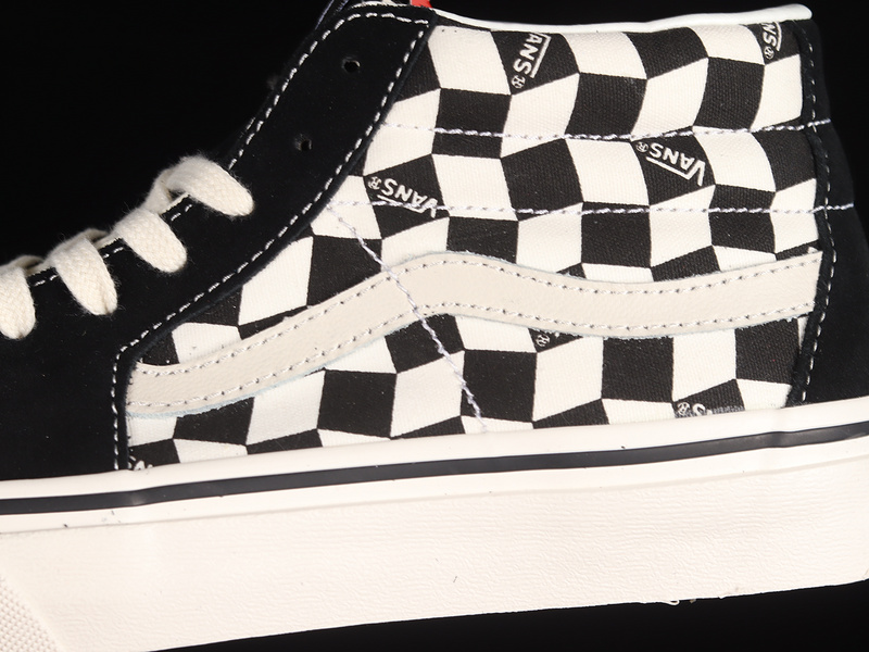 Sk8-Mid Checkerboard Black/White/Black 13