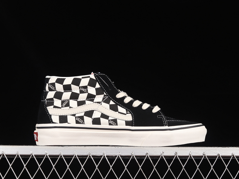 Sk8-Mid Checkerboard Black/White/Black 23