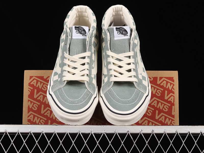 Sk8-Mid Shoes Milk Green/White/Black 3