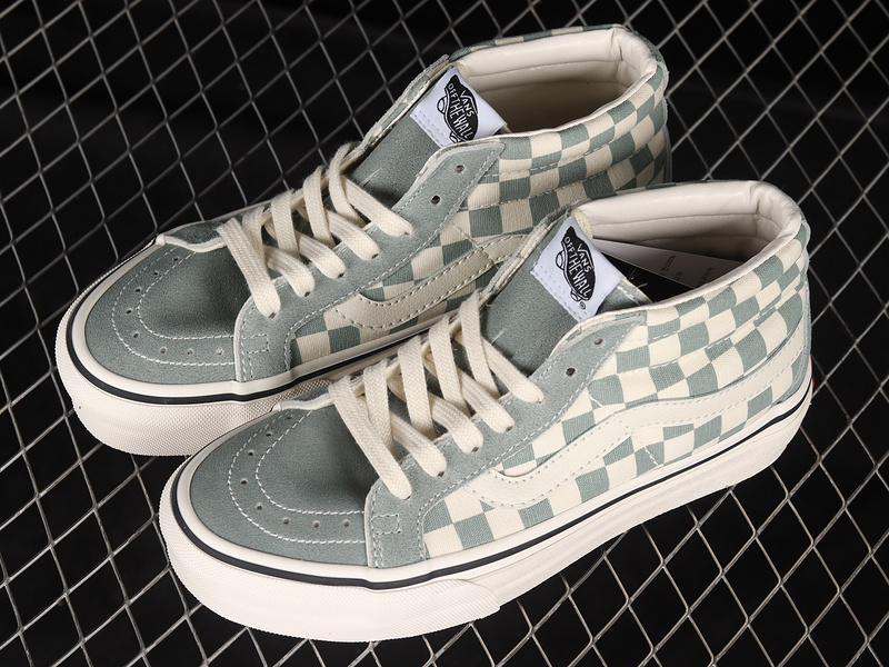 Sk8-Mid Shoes Milk Green/White/Black 5