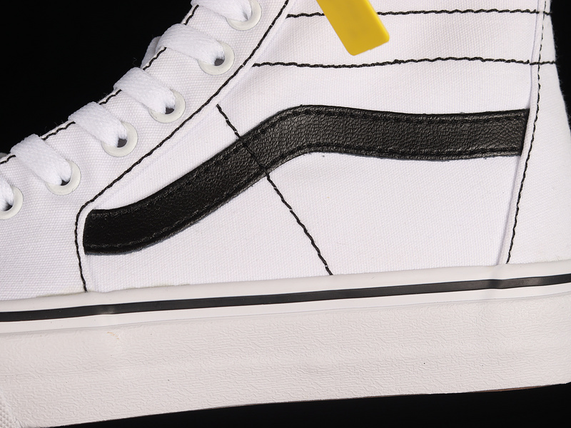 Sk8-High Tapered White/White/Black 9