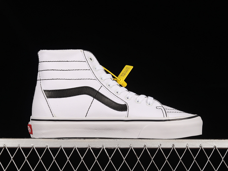 Sk8-High Tapered White/White/Black 15