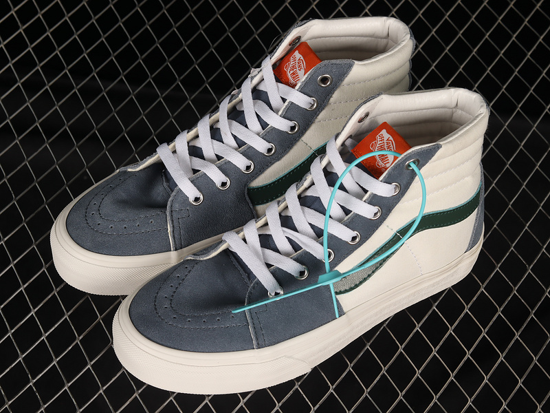 Sk8-High Shoes Blue/Green/White 9