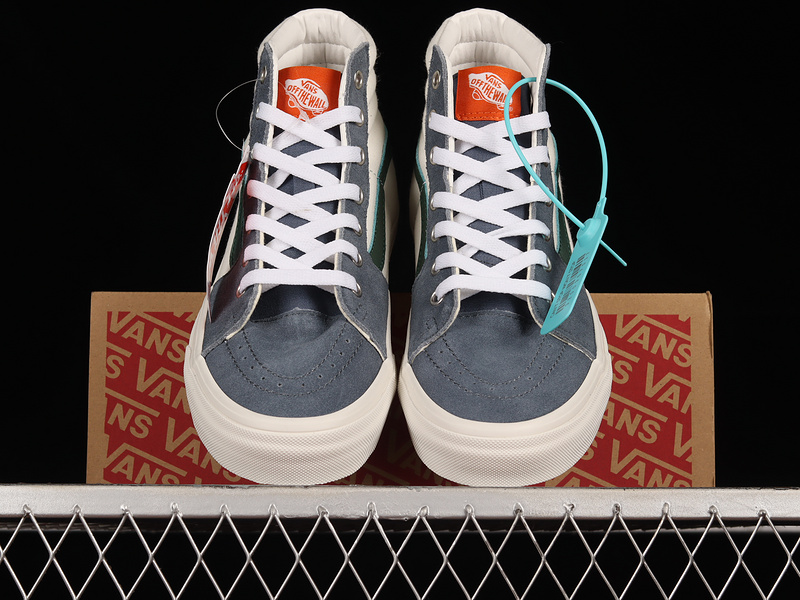 Sk8-High Shoes Blue/Green/White 11