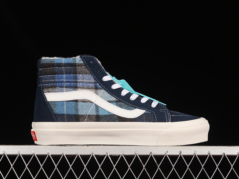 Pendleton X Ua Sk8-Hi 38 Dx Blue/Beige/Black 23