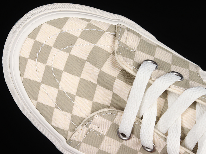 Skate Sk8-High 38 Dx Checkerboard Milk Tea Color/White 9