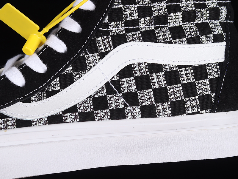 Sk8-High 38 Dx Checkerboard Black/White/Grey 5