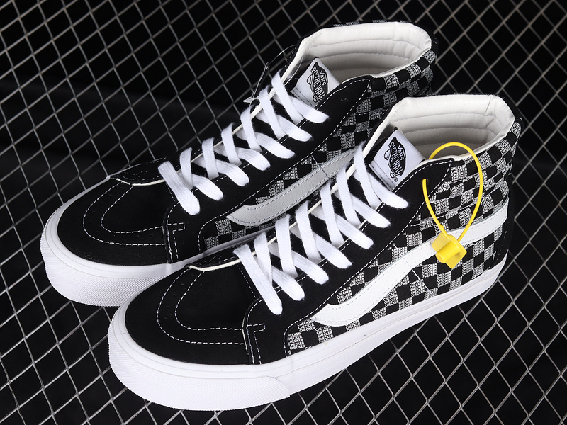 Sk8-High 38 Dx Checkerboard Black/White/Grey 27